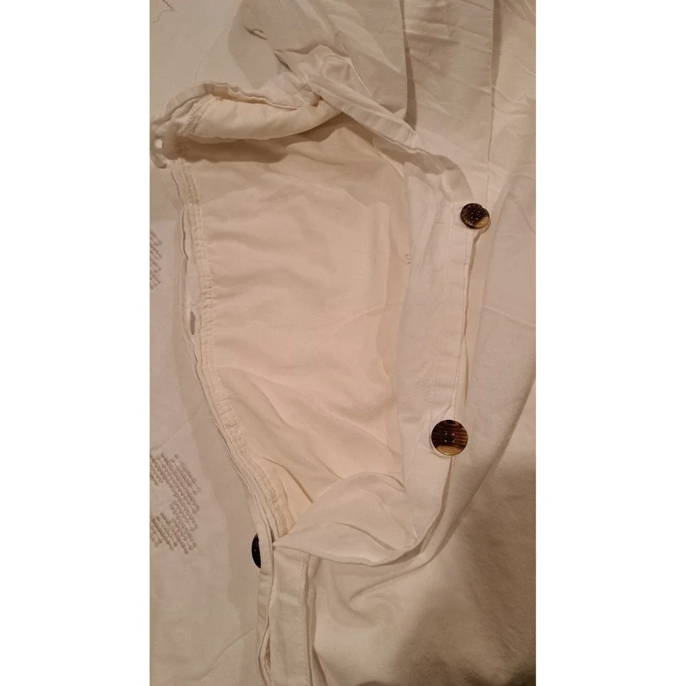 Nate Bercus White Cotton Embroidery Duvet Cover +Thin Layer of Insulation Queen